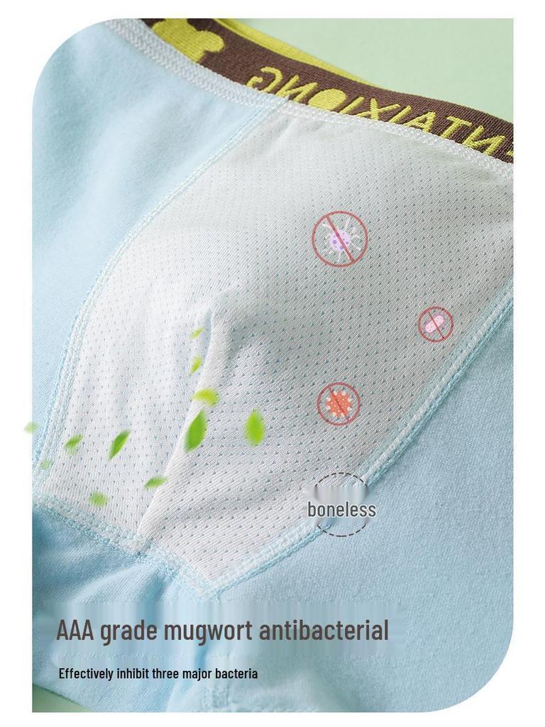 Boys' Pure Cotton Cartoon Boxer Briefs - Small, Medium, Large Sizes