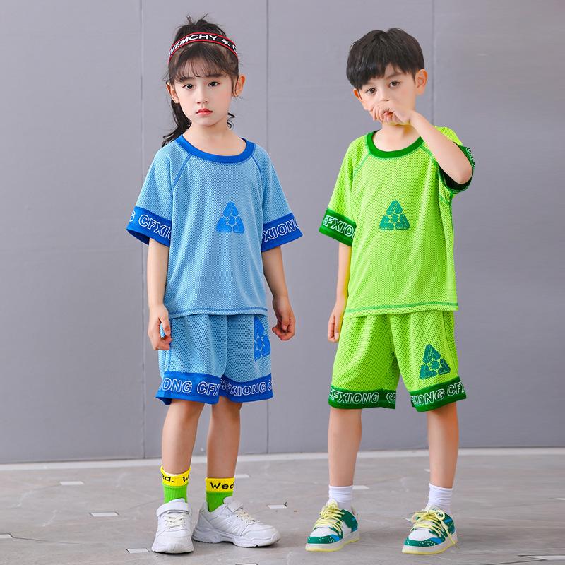 Kids' Quick-Dry Summer 2025 Sports Set: Short-Sleeved Top & Shorts