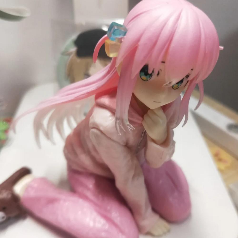 10CM Anime Bocchi The Rock Gotoh Hitori Pyjama Figur Coreful Statue Sammlerstück Dekoration Geschenk Kinder PVC für Poseable Gelenkige Skala Detailliert Beweglich
