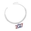 Exaggerated 2027 Number Pendant Necklace Aesthetic 2027 New Year Jewelry  New Year's Eve Gift