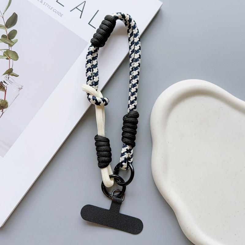 1 Stycke Stjärnhänge Handledsrep Tecknad Söt Mobiltelefon Hängrep Justerbart Kort Flätat Rep Nyckelring För Män Och Kvinnor