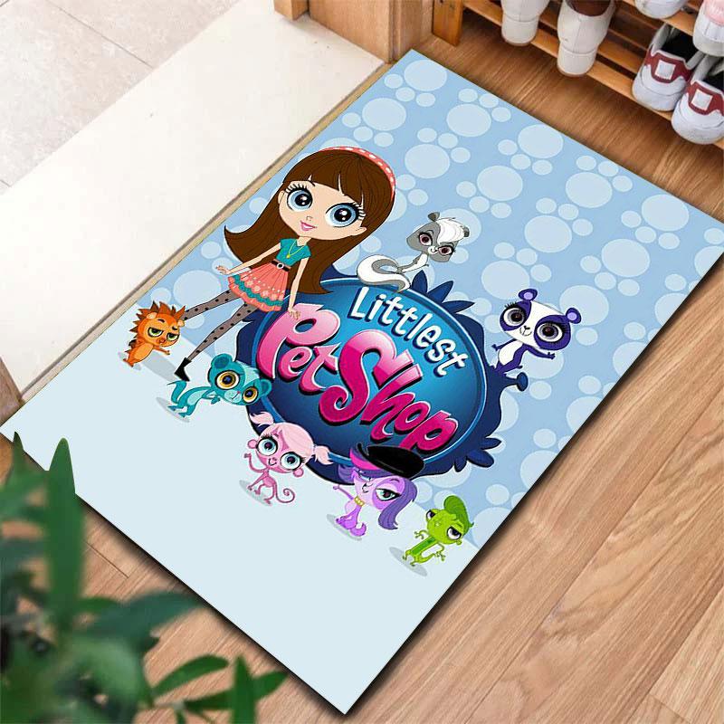 Littlest Pet Shop Carpet Rug for Living Room Bedroom Home Sofa Decoration,Kids play Non-slip Floor Mat