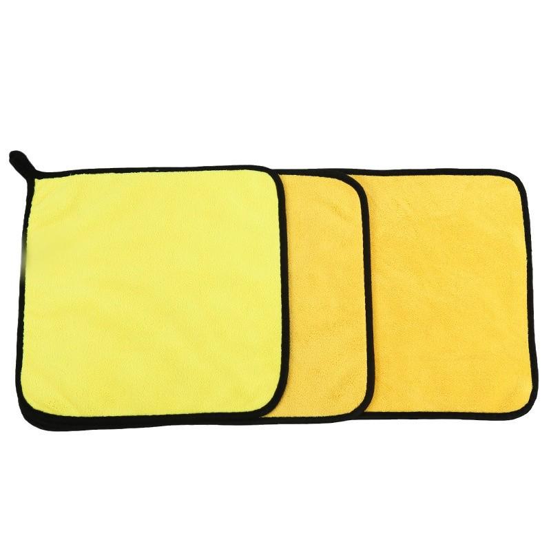 Doppelseitiges Korallenfleece Autowaschtuch - Dick, Wasserabsorbierend, Schnelltrocknend, Kratzfrei, Fusselarm
