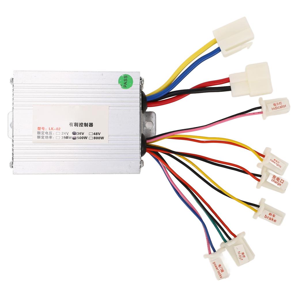 36V 500W Gaspedal Controller Scheinwerferschalter Set Elektrofahrrad Umbausatz für Dreirad