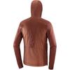 Salomon Elixir Hybrid Minimalist Letter Windproof Waterproof Comfortable Breathable Warm Hooded Jacket Men Jacket Brown LC2291600