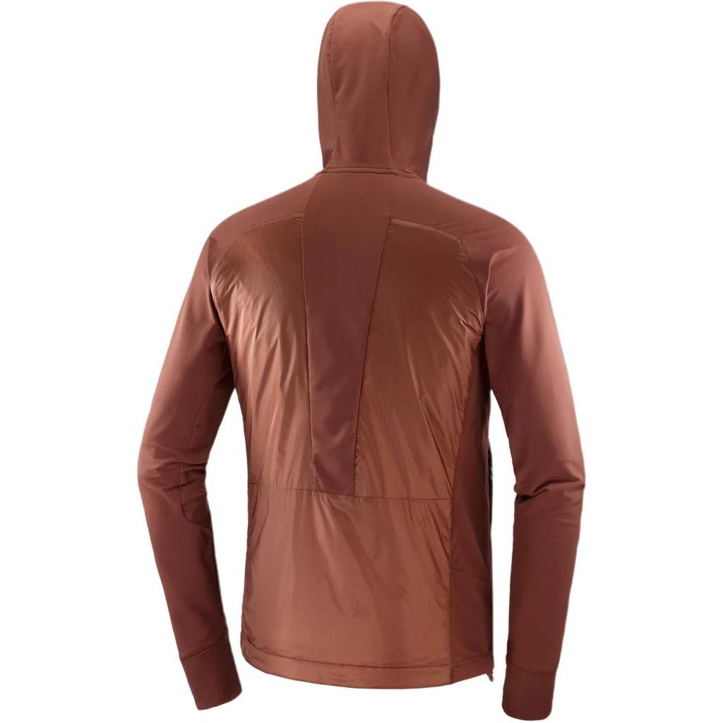 Salomon Elixir Hybrid Minimalist Letter Windproof Waterproof Comfortable Breathable Warm Hooded Jacket Men Jacket Brown LC2291600