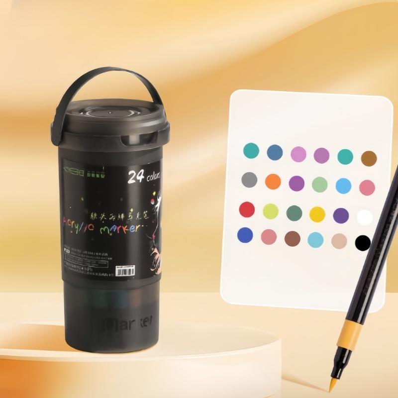 Маркер Маркер Мягкий Наконечник Акриловый Маркер Мягкий Наконечник Рисовальный Маркер Цветной Рисовальный Художественный Маркер Ручной Работы Ученик Начальной Школы Портативный