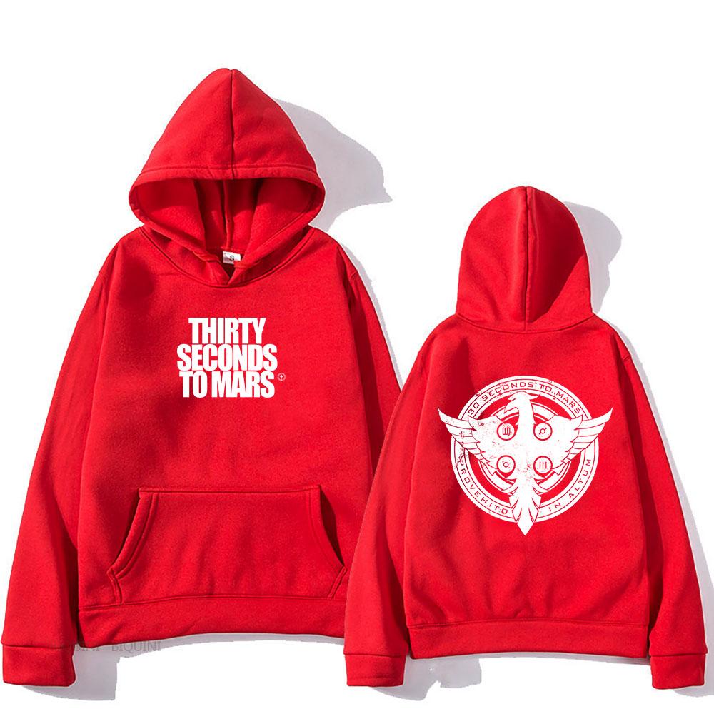 Thirty Seconds To Mars Hoodies Long Sleeve Fashion Hooded Sweatshirts Casual Rock Unisex Streetwear Mens