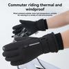 Durable And Safe Loogdeel Non-Slip Warm Full Fingers Sports Running Motorcycle Ski Touch Screen Fleece Men Winter Waterproof Cycling Gloves