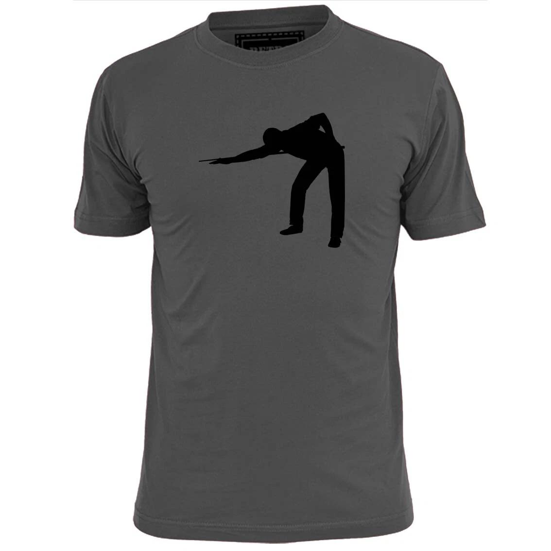 Mens Snooker Player Silhouette T shirt Davis Hendry O  Sullivan Potting Cue 147 4XL
