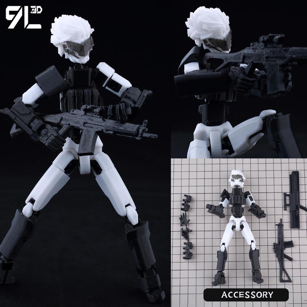 (Assembly Completed) T13 Action Figure Set,Dummy 13 Robot Action Figure, Lucky 13 Collectible Action Figure Articulated