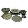 Elegant Moss Porcelain Dinner Plate DUKA