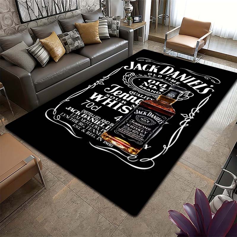 2026 new multi size J-Jack D-Daniels printed carpet yoga mat home decoration living room bedroom anti slip area carpet gift