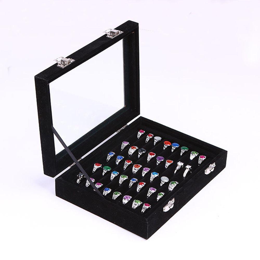 Velvet Finger Rings Rings Displays Case Korean Gift Box Jewelry Show Box Jewelry Packaging Storage