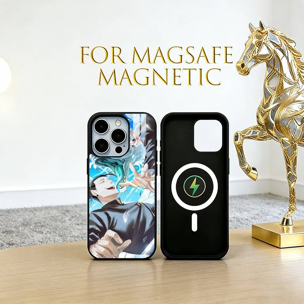 Jujutsu Kaisen Group Photo Phone Case For iPhone17,16,15,14,13,12,11 Plus,Pro Magnetic For Magsafe Wireless Charging