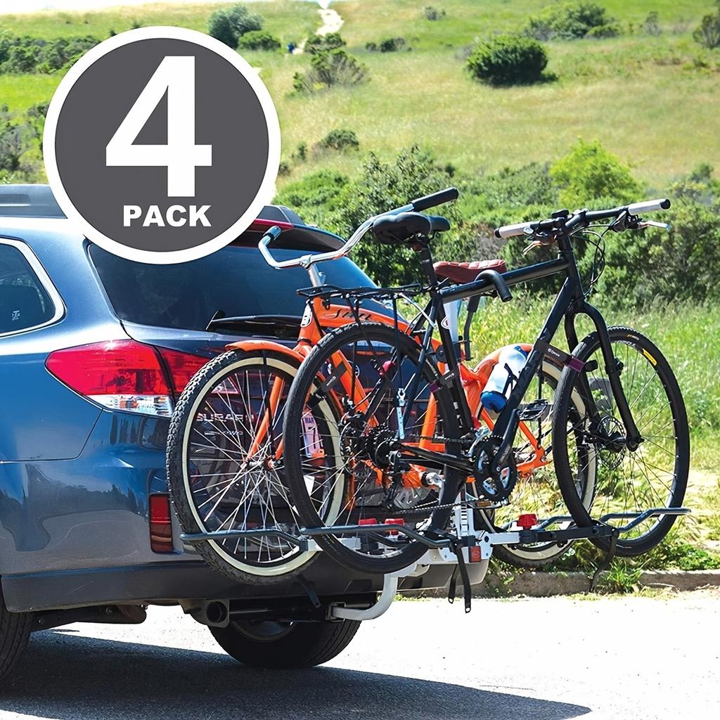 Wheel Straps 4 Pack - - Hook and Loop Tie Down Straps for Bike Wheels, Multi-Purpose Glue Fastening Straps