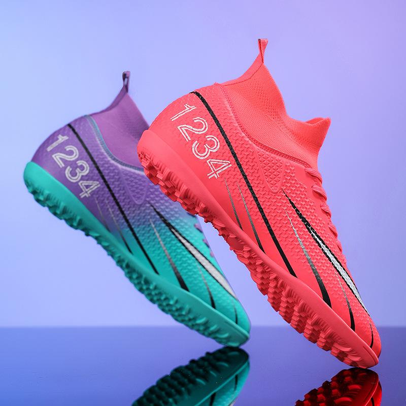 31-48 Large Size, Mandarin Duck Football Shoes, Boys and Girls, Primary School Students, Adult Games, Broken Nails and Long Nails Training Shoes