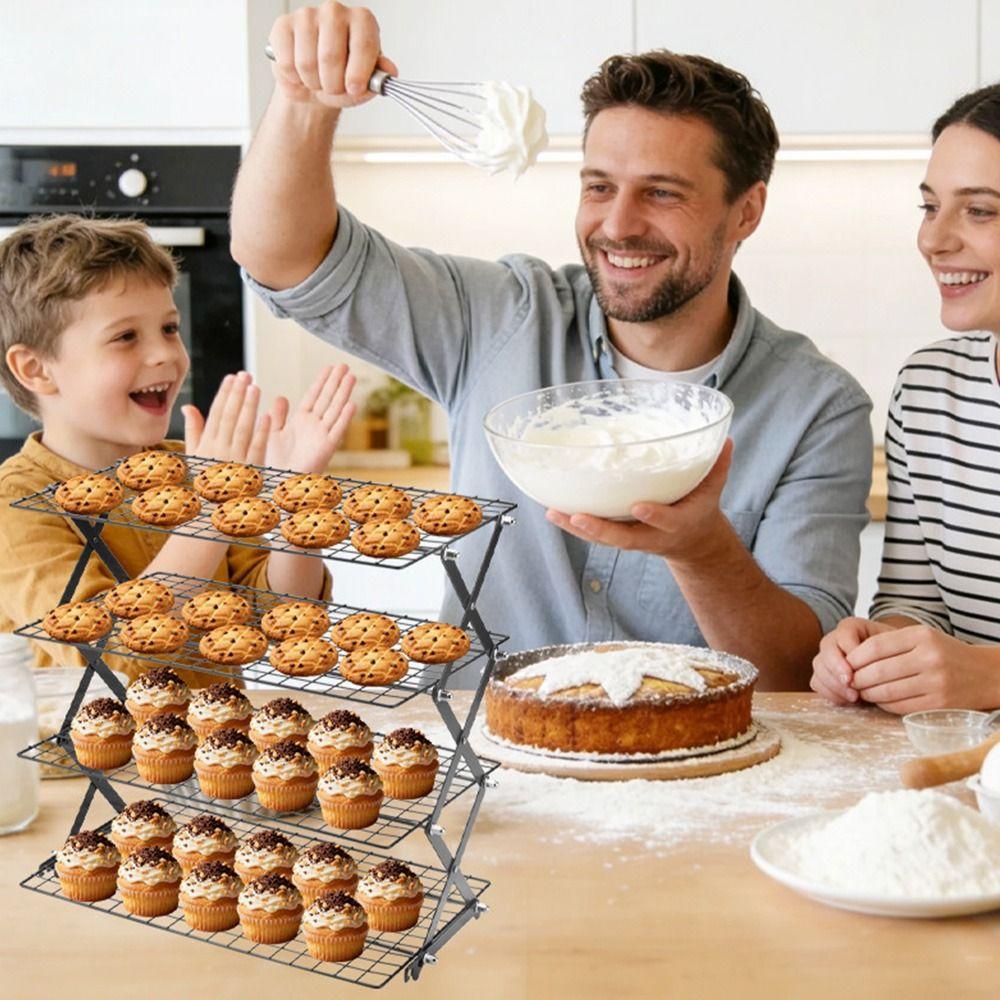 Black Silver Cooling Rack Wire Grid Grid Holder High Quality Baking Cooling Tray Baking