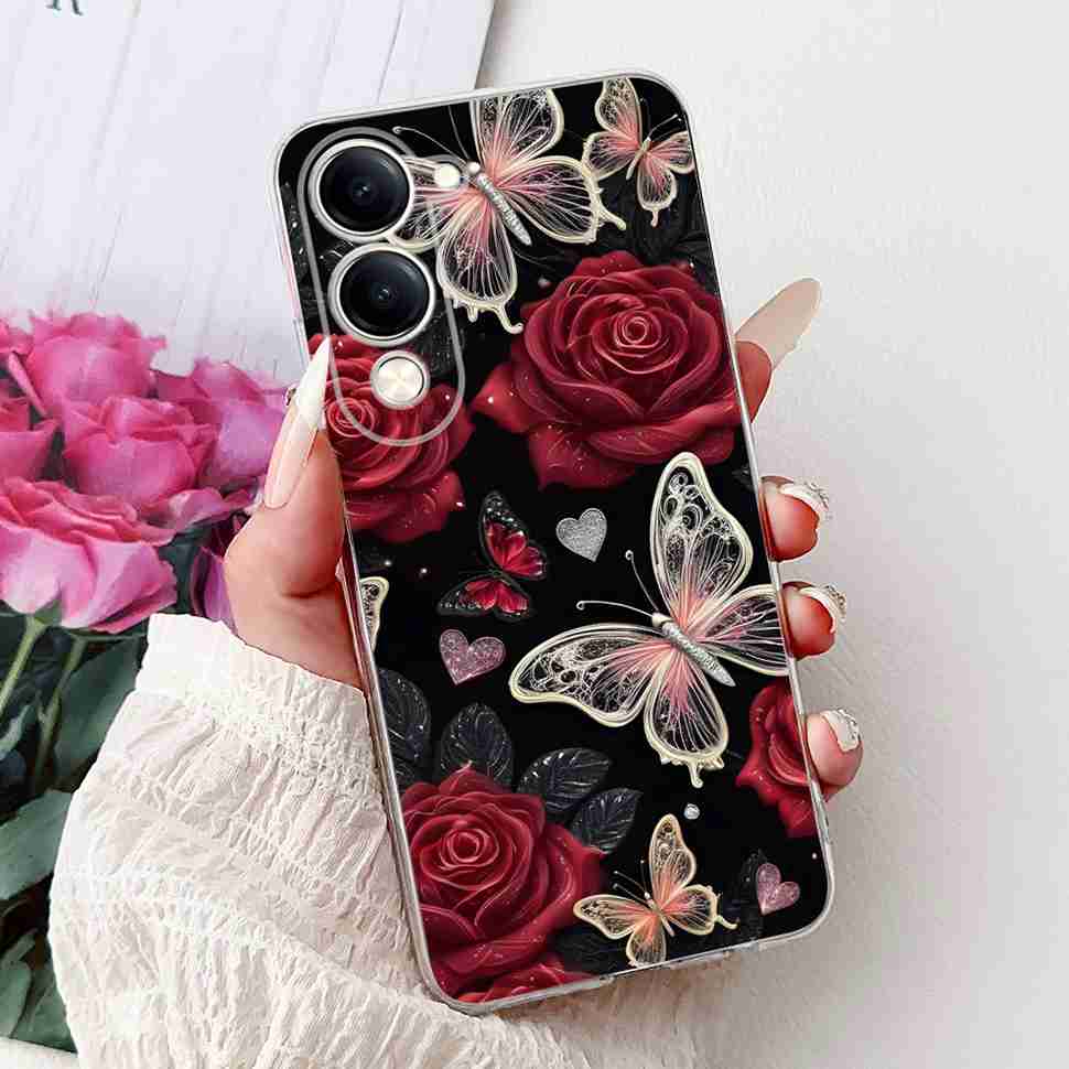 Shockproof For Vivo Y04 Y 04 4G 6.74" Case Retro Printed Dragon Soft Silicone TPU Cover For Vivo Y29s Y 29S 5G Phone Cases Capa