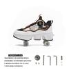 Double-Row Deformation Retractable Four wheels Roller Skate Shoe Unisex Sneaker Multi-functional Walk Shoe