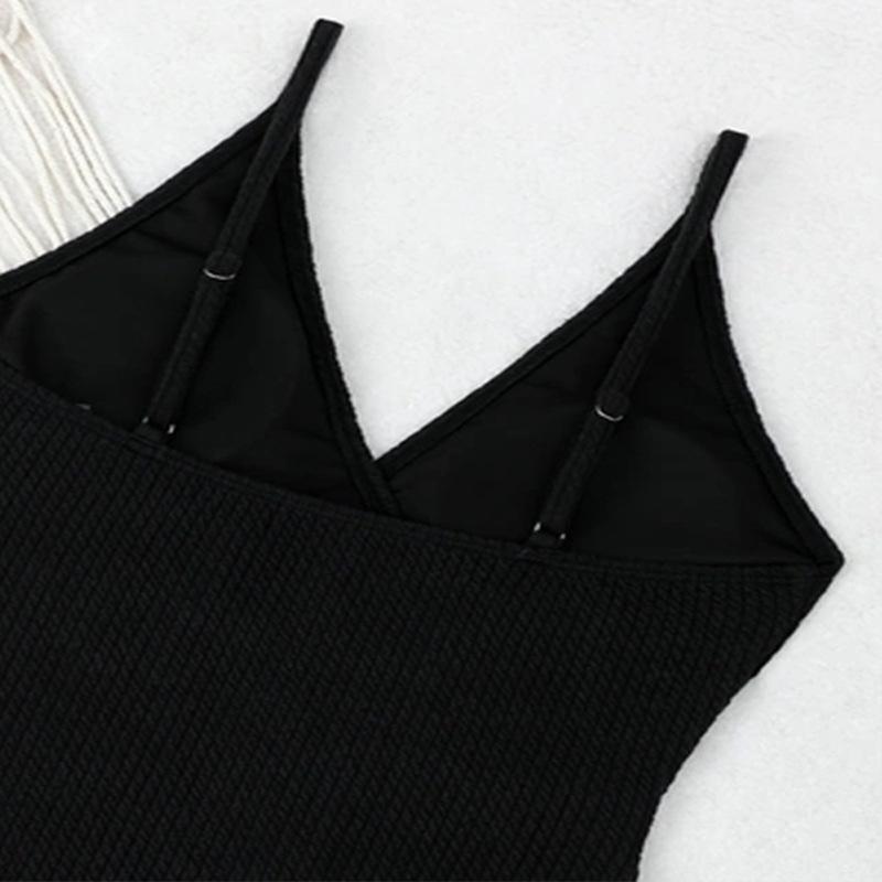 One-piece Swimsuit Women's 1011 New European and American V-neck Slim Sexy Beach Hot Spring Bikini Swimsuit