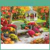Diy Autumn Diamond 5d Painting Park Full Round Diamond Embroidery Cross Stitch Rhinestone