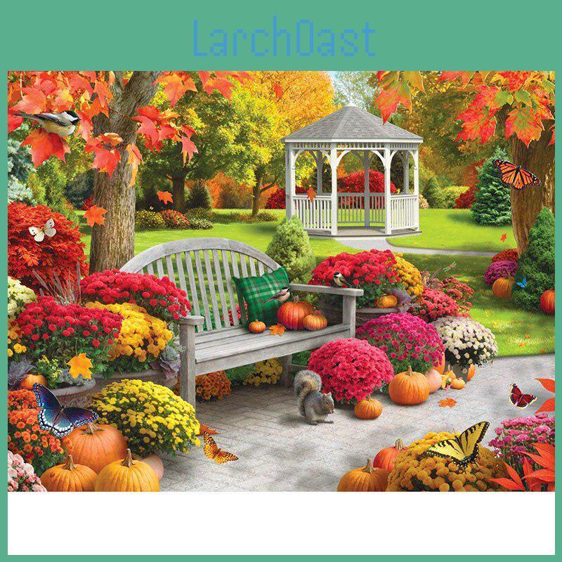 Diy Autumn Diamond 5d Painting Park Full Round Diamond Embroidery Cross Stitch Rhinestone