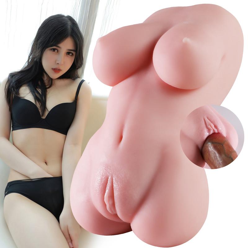 Male Realistic Dual  Masturbator Cup Vagina Anal Pocket Man Masturbation Toys for Adults 18 Sex Toys