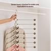 Magic Space Saving Clothes Hangers Foldable Closet Organizer Wardrobe Clothing Cascading Rack 7 Slots For Pants Dresses Coats