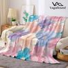 Couverture Flanelle Florale Aquarelle Pastel Chaude Douce Décorative Halloween Noël Canapé Chaleureuse Confortable Toutes Saisons Cadeau