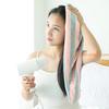Factory Price Dry Hair Towel Absorbent Striped Bath Towel Women Washcloth for Shower Bathroom Microfiber Home