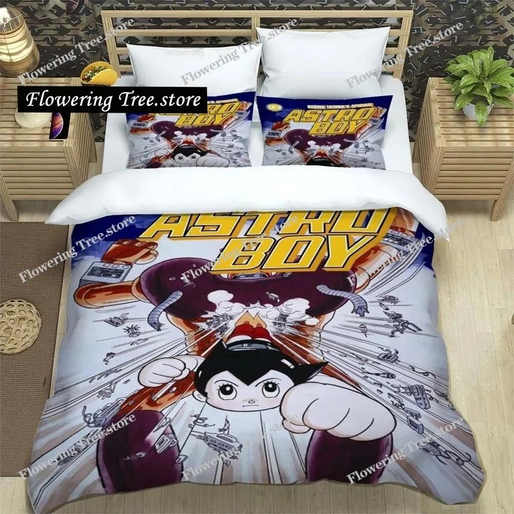 Animation A-Astro Boy Sheets Quilt Covers Bedding Dormitory Sheets Three-piece Bedding Set Three-piece Soft Warm Bedding Set