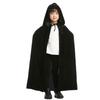 Fake Face Cosplay Black or Red with Grim Little Red Riding Prince Velvet Cultural School 80cm Below the Shoulders Kids' Cape, Hood, Reaper, Hood,