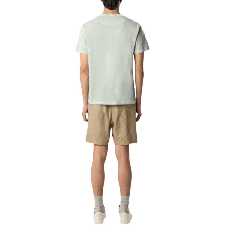 Stone Island Solid Color Crew Neck Pocket Slim Fit T-Shirt Men Tops Green Gray K1S152100219S0057-V0166