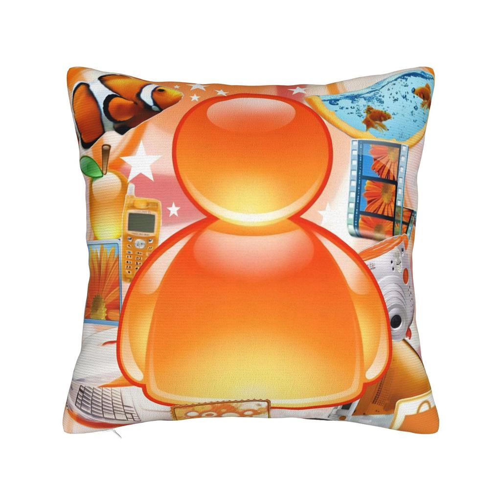 Fish Meme Frutiger Aero Square Pillow Cases Cushion Covers Fashion Polyester Decorative Pillowcover for Sofa