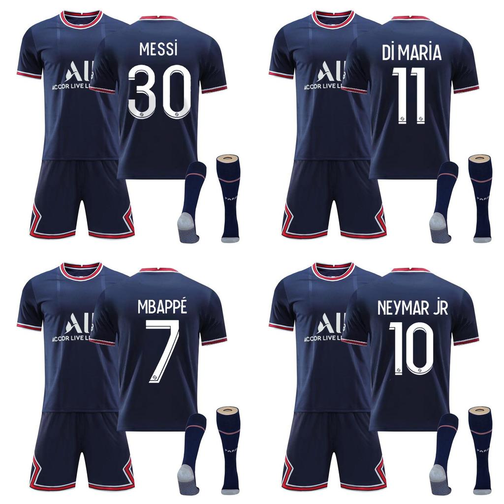 Personalisierte 21/22 Fußballtrikots für Teenager, Kinder, Erwachsene, dehnbares, bequemes, atmungsaktives Material