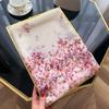1 PCS 190cmX130 Pink Soft Yarn Thin Style Noble Fashion Silk Scarf Women's Extra Large Multi functional Shawl
