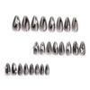 24 Pieces Ice Through Silver Bow Wearing Nail Black Cool Spicy Star Light Diamond Manicure Long Almond Nail Fake Nail Piece