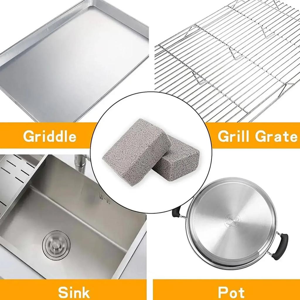 1pc-BBQ Grill Cleaning Brush Brick Block Barbecue Cleaning Stone Pumice Brick for Barbecue Rack Outdoor Kitchen BBQ Tools