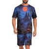 Men's Halloween Casual Lounge Pajama Set Short Sleeve Top and Shorts Comfortable Fit Lightweight Soft Fabric Relaxed Style