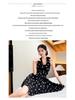 2026 Spring/Summer French Niche Polka Dot Halter A-line Dress - Slim Fit & Waist-cinching