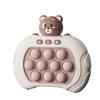 Handheld Speed Pushing Game Light Up Early Educational Electronic Push Squeeze Console Toy Bear