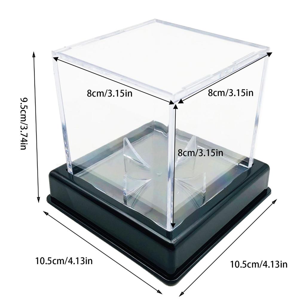 Baseball Holder Case Baseball Container Clear Acrylic Baseball Display Case Baseball Display Baseball Box with Stand