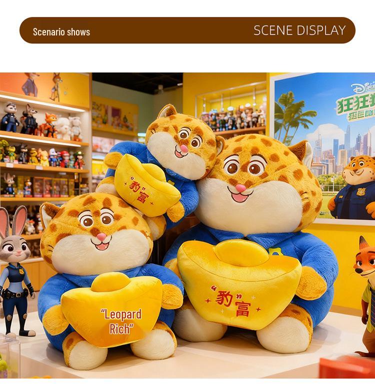 Disney Zootopia Judy, Nick, and Flash Cute Leopard Officer Plush Toys