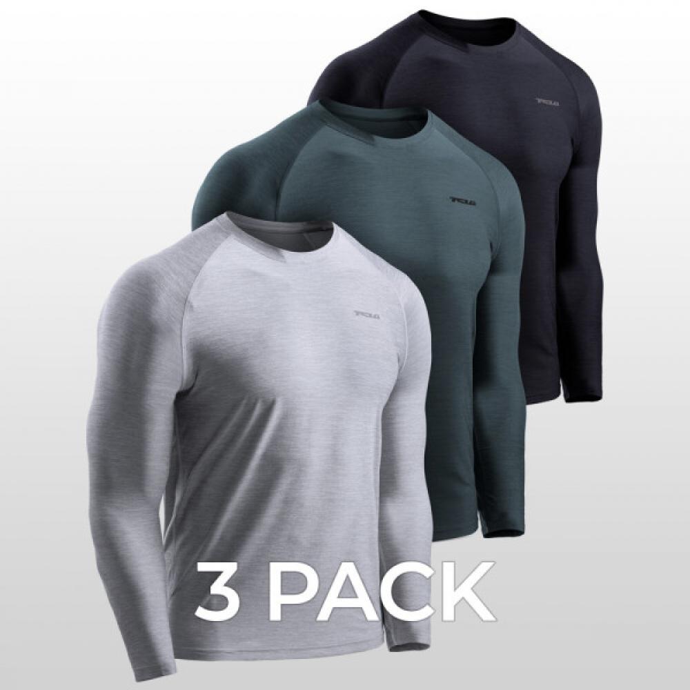 

TSLA Long Sleeve TShirt Hyper Dry Round Long Sleeve 3 Pack Set TMMTL71