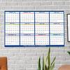 Erasable Large Wall Calendar 24 X 36 In, 2026 Annual Calendar, Double-Sided Erasable Calendar, 12-Month Work Schedule Planner