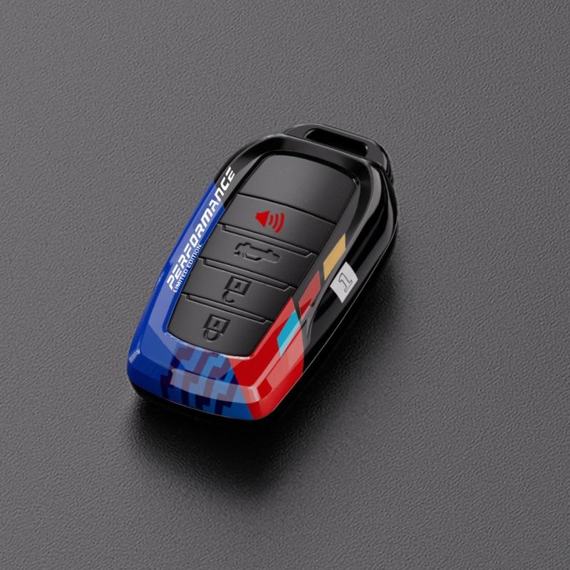 For Toyota Key Sets Corolla CHR Highlander Leiling Shell Buckle, Camry RAV4 Coated Carbon Fiber
