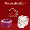 Eternal Rose Necklace Box Gift Acrylic Jewelry Drawer Box Preserved Roses Christmas Jewelry Case Mother Day Jewelry Box