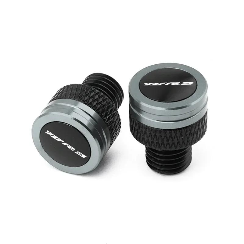 NEW Motorcycle Accessories CNC M10*1.25 Aluminum Screws Bolts Mirror Hole Plugs Cap For Yamaha YZFR3 YZF R3 YZF-R3 2015-2025