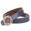 Leather Female Waist Belt With Smooth Snap Closure For Daily Outfits